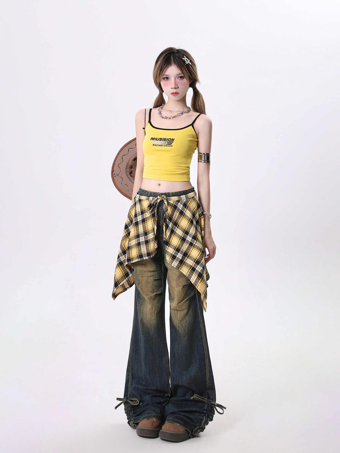 Jeans Women's Skirt Swing Outside Casual Bootcut Pants