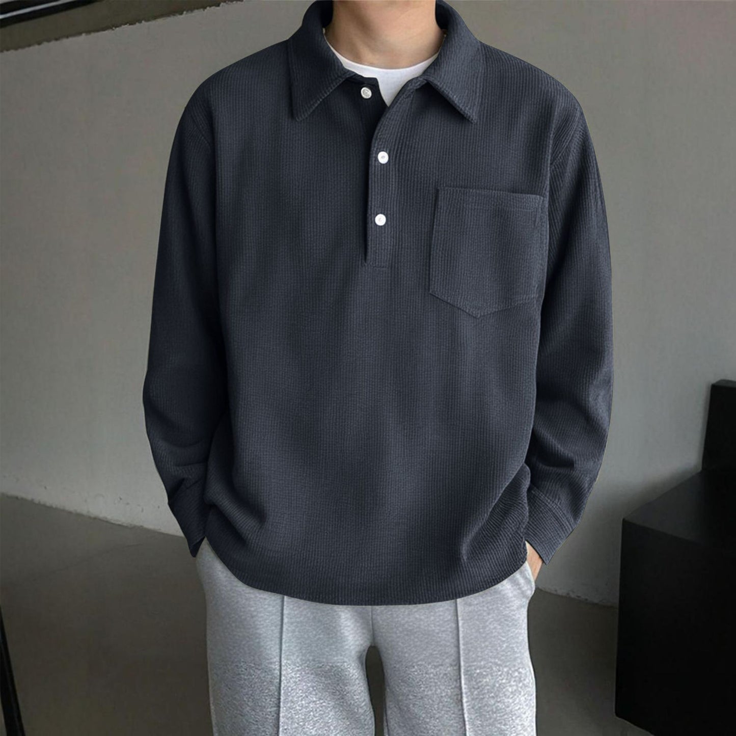 American Retro Casual Bottoming Shirt