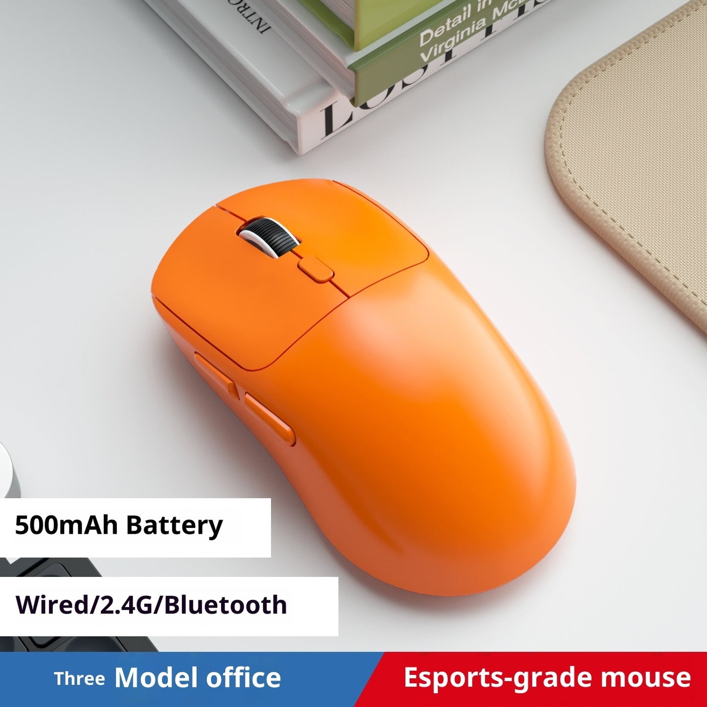 Bluetooth Wired Three-model Mouse Office Notebook Game Multi-color Mute Wireless Mouse