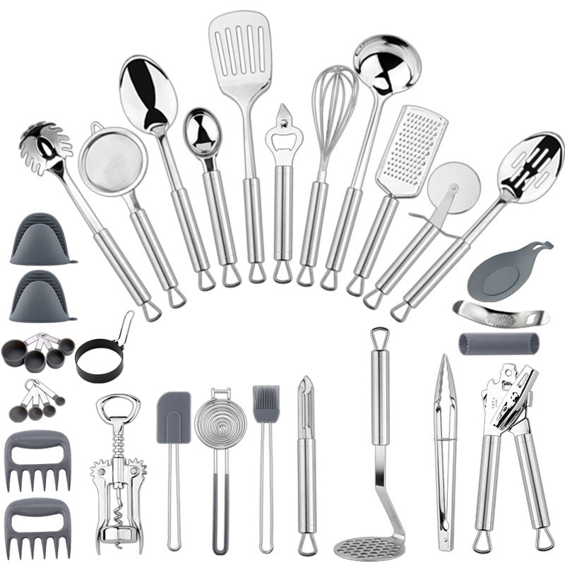 35-piece Stainless Steel Kitchenware Set Home Use Set
