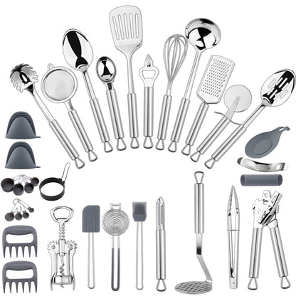 35-piece Stainless Steel Kitchenware Set Home Use Set