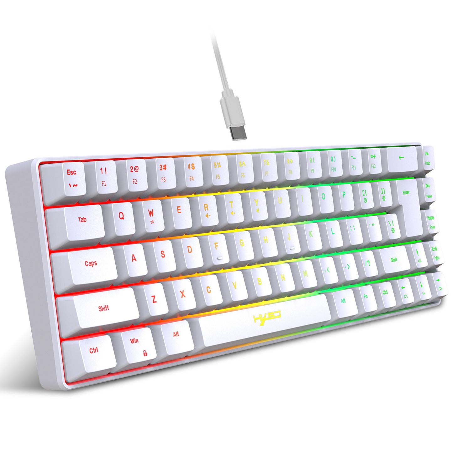 V200 Wired 68-key Mechanical Feeling Membrane Gaming Keyboard