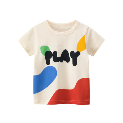 New Children's Summer Short-sleeved T-shirt