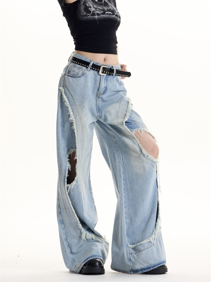 American Retro Hot Girl Design Jeans