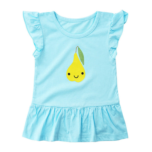 Summer Girls' Tops, Small And Medium-Sized Children's Dress Skirt Ins