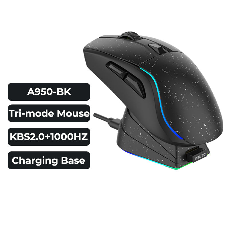 Wireless Bluetooth Wired Three-mode Mechanical Gaming Mouse