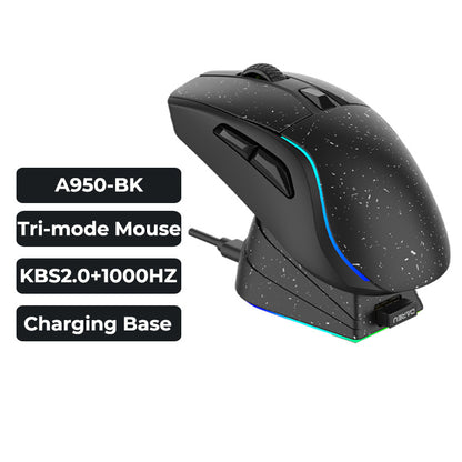 Wireless Bluetooth Wired Three-mode Mechanical Gaming Mouse