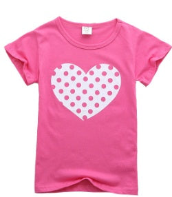 Polka dot short sleeve t-shirt