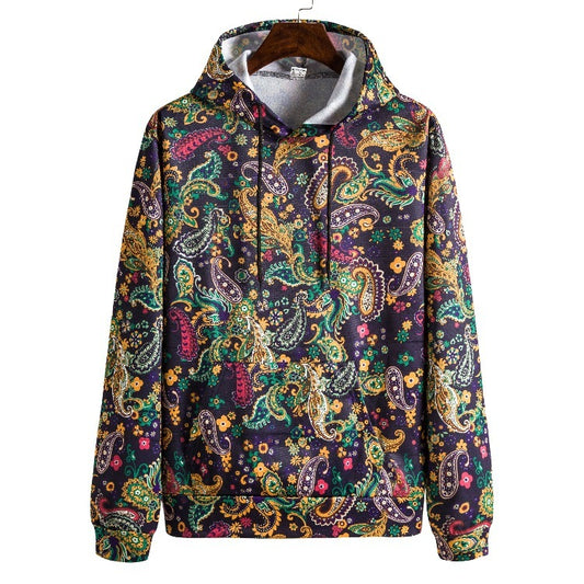 Digital Printed Retro Ethnic Style Men's Sweater