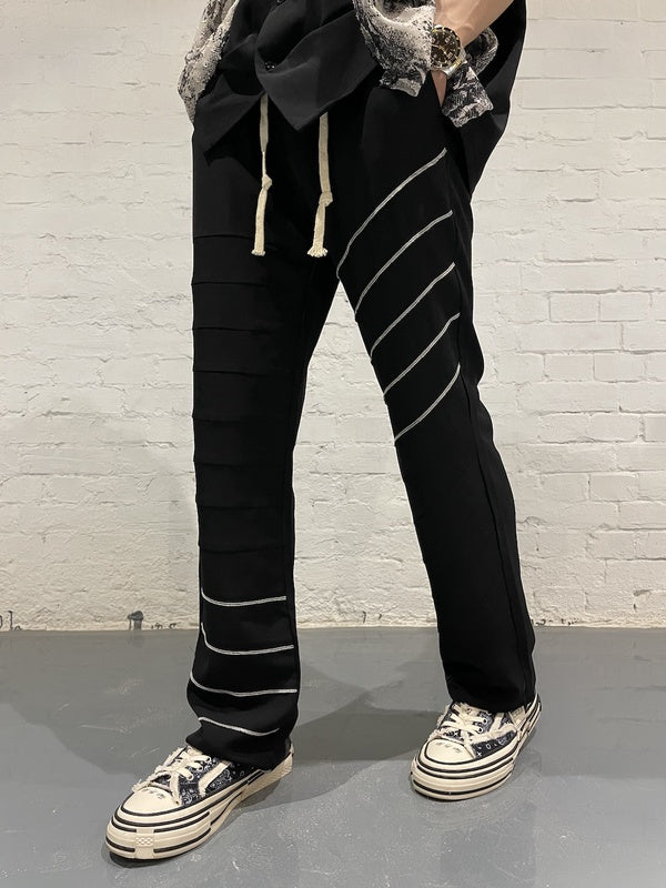 Micro-flare Look Thin Drape Mopping Trousers