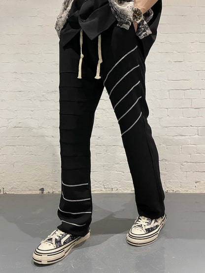 Micro-flare Look Thin Drape Mopping Trousers