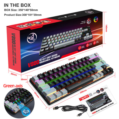 Mechanical Gaming Keyboard Double Injection Key Cap