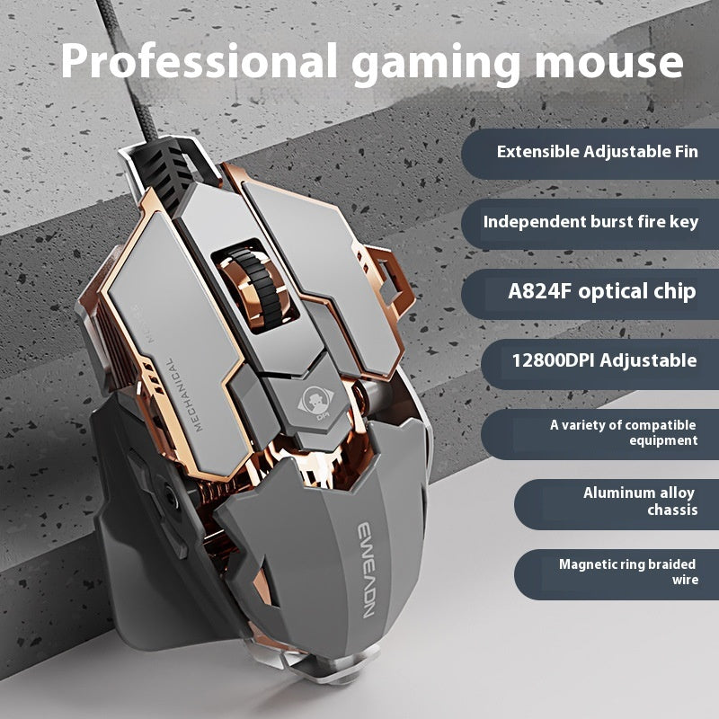 Prewalker G5 E-sports Games Wired Mechanical Mouse