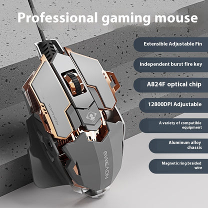 Prewalker G5 E-sports Games Wired Mechanical Mouse
