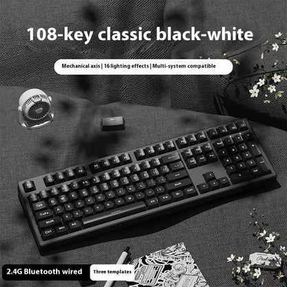 Office Game Wireless Bluetooth Three-model Mechanical Keyboard