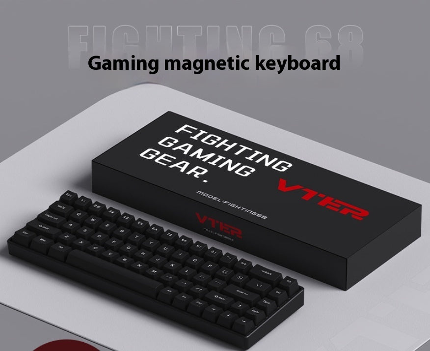 68 Magnetic Axis E-sports Keyboard Low Latency Full Key Hot Plug Mechanical Keyboard