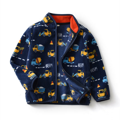 Children's Car Dinosaur Print Jacket