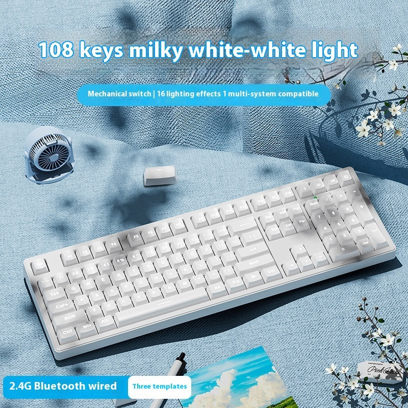Office Game Wireless Bluetooth Three-model Mechanical Keyboard