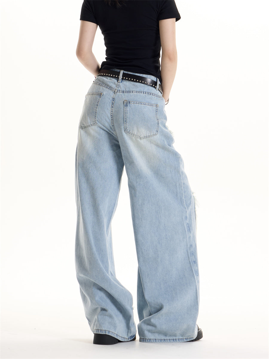 American Retro Hot Girl Design Jeans