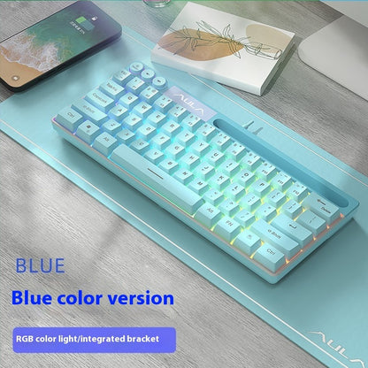F3061 61keys Wired RGB Gaming Keyboard Membrane Keyboar