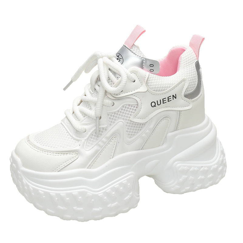 Mesh Breathable Platform Sports Casual Daddy Shoes