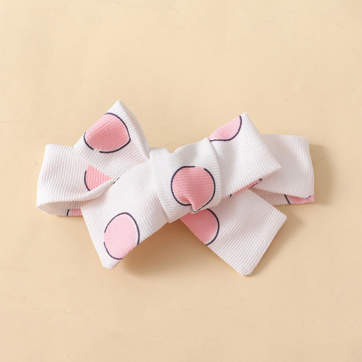 Polka Dot Rabbit Affixed Cloth Embroidered Suspender Skirt Outfit