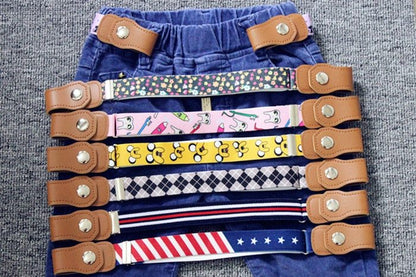 Hot New Children Elastic Belt Pants For Girls Boys Anti Deduction Belt Baby Nursery Essential Kid's Jeans Belt