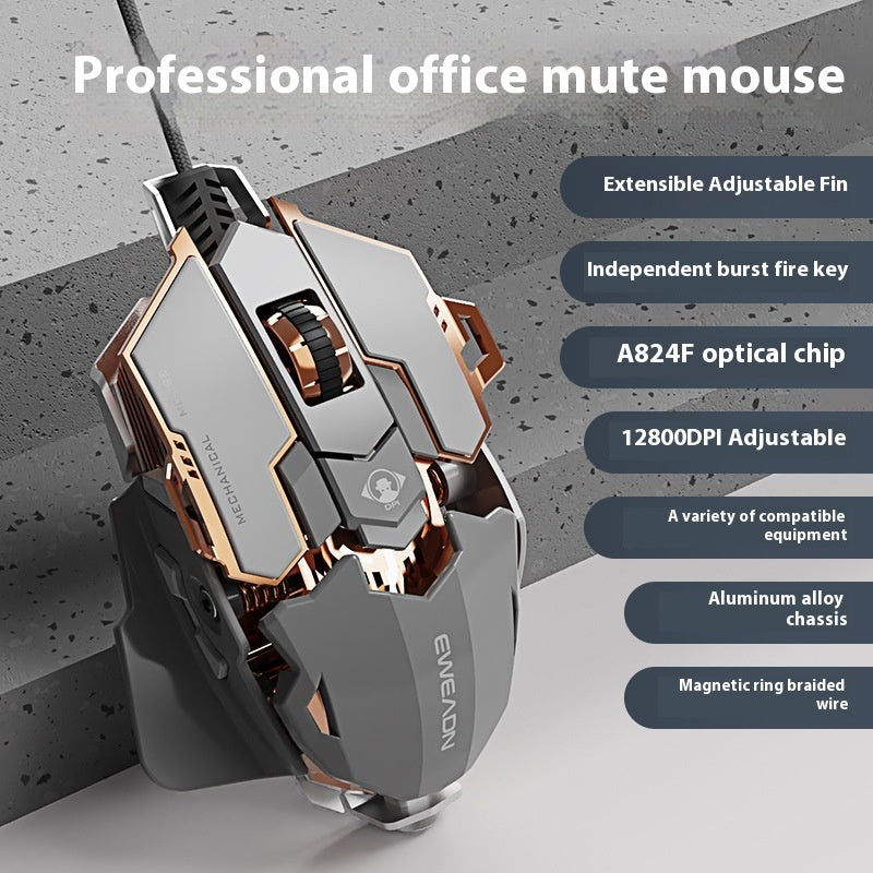 Prewalker G5 E-sports Games Wired Mechanical Mouse