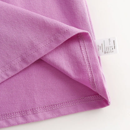 Western Style Class A Pure Cotton Summer New Girls' Short Sleeve