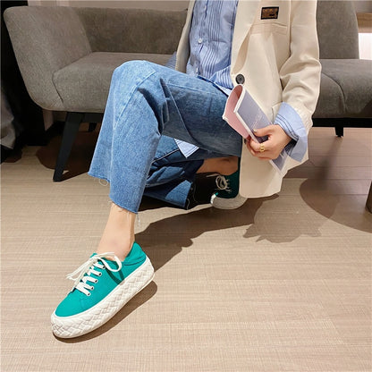 All-match Two-piece Platform Loafers