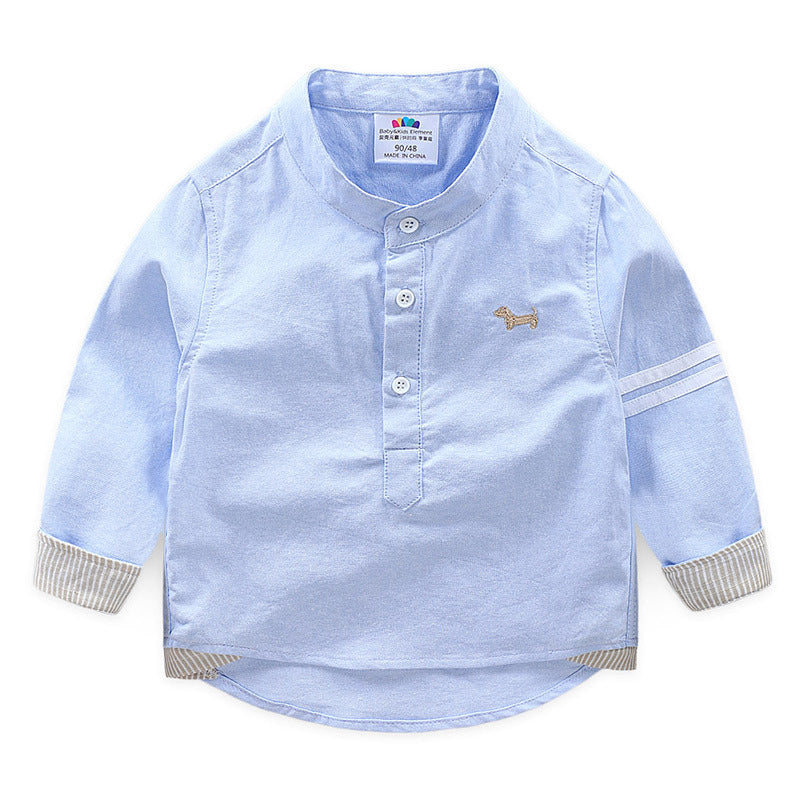 Long-sleeved Spring And Autumn Treasure New Boys Children's Shirt