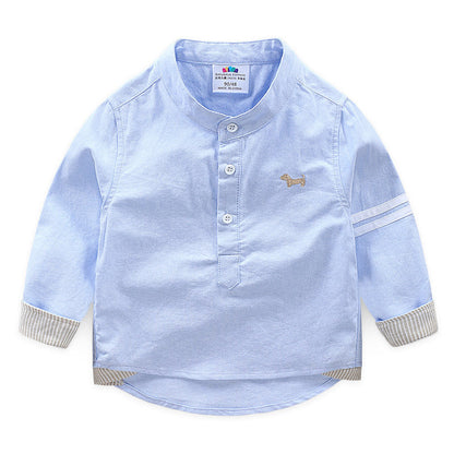 Long-sleeved Spring And Autumn Treasure New Boys Children's Shirt