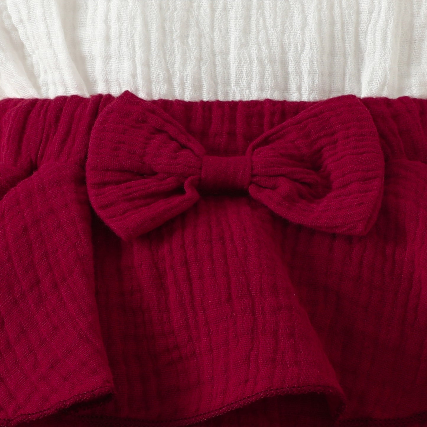 European And American Baby Girl Bow Cake Dress Fashion Patchwork Ruffled Sleeveless Fashion Dress