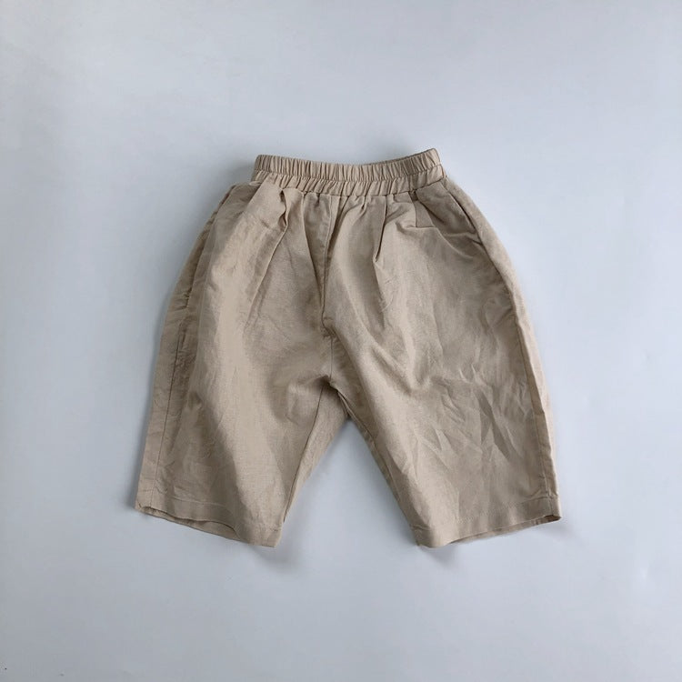 New Children's Linen Casual Radish Pants