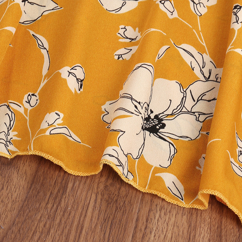 Medium And Large Children's Skirt Vintage Long Sleeve