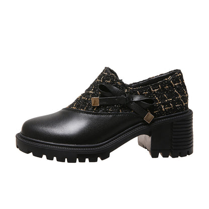 New Thick Heel Women Shoes Spring High Heels