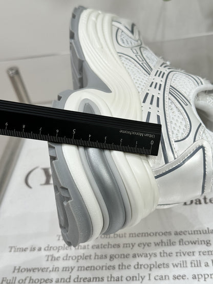 Vintage Genuine Leather Platform Dad Shoes Women