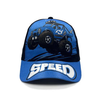 Cartoon Children's Baseball Cap For Engineering Vehicle Excavator