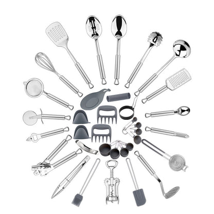 35-piece Stainless Steel Kitchenware Set Home Use Set