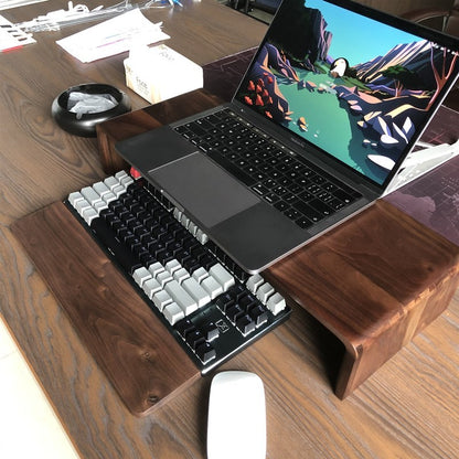 Black Walnut Computer Monitor Raised Stand