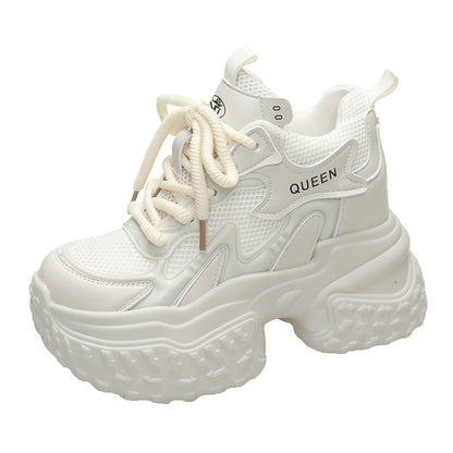 Mesh Breathable Platform Sports Casual Daddy Shoes