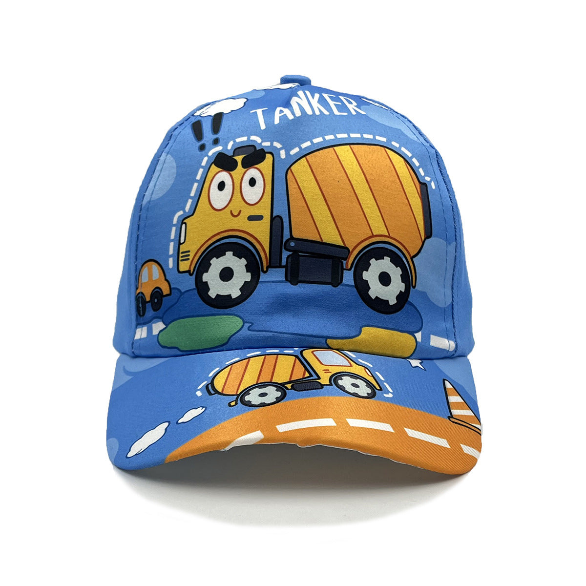 Cartoon Children's Baseball Cap For Engineering Vehicle Excavator