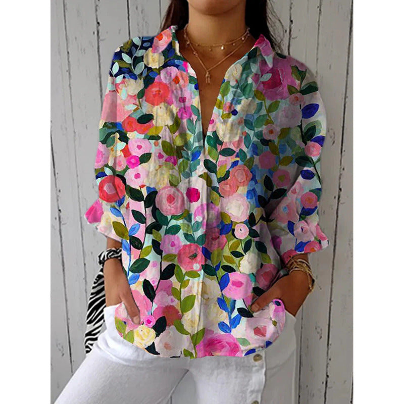 3D Printing Lapel Casual Shirt