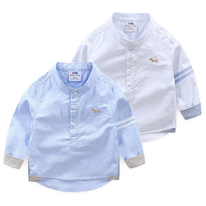 Long-sleeved Spring And Autumn Treasure New Boys Children's Shirt