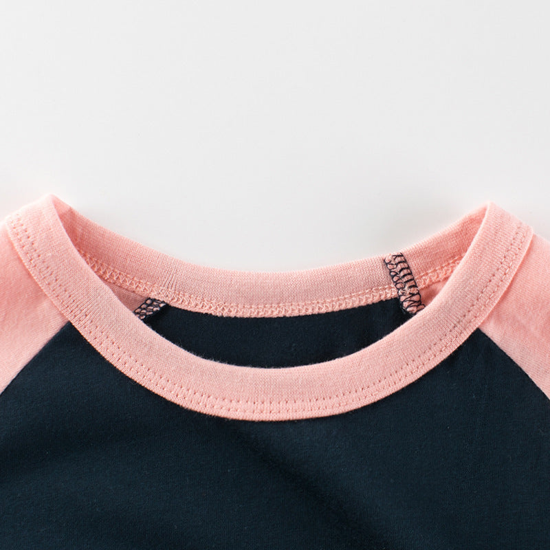 Children's Clothing Girls' Letter Short-sleeved T-shirt