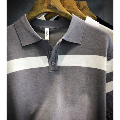 Polo Shirt Lapel Short-sleeved Sweater