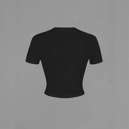 Women's Irregular Slim-fit Cropped Fashion Long Sleeve T-shirt Top