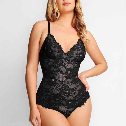 Women's Deep V-neck Slim Lace Jumpsuit