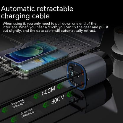 Cup Car Charger Comes With Two Flexible Wire