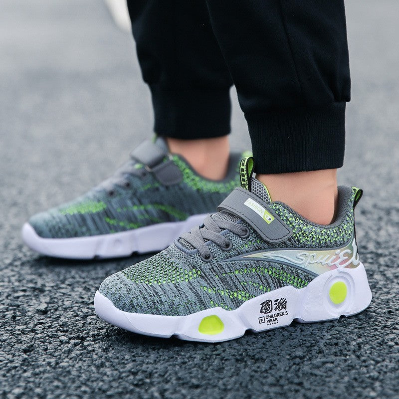 Hot Sell Children's New Men's Flying Knitted Sneakers